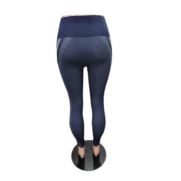 Spanx Look At Me Now Seamless Leggings Women’s Size Small Blue Pull-On‎ Shaping - Picture 8 of 14